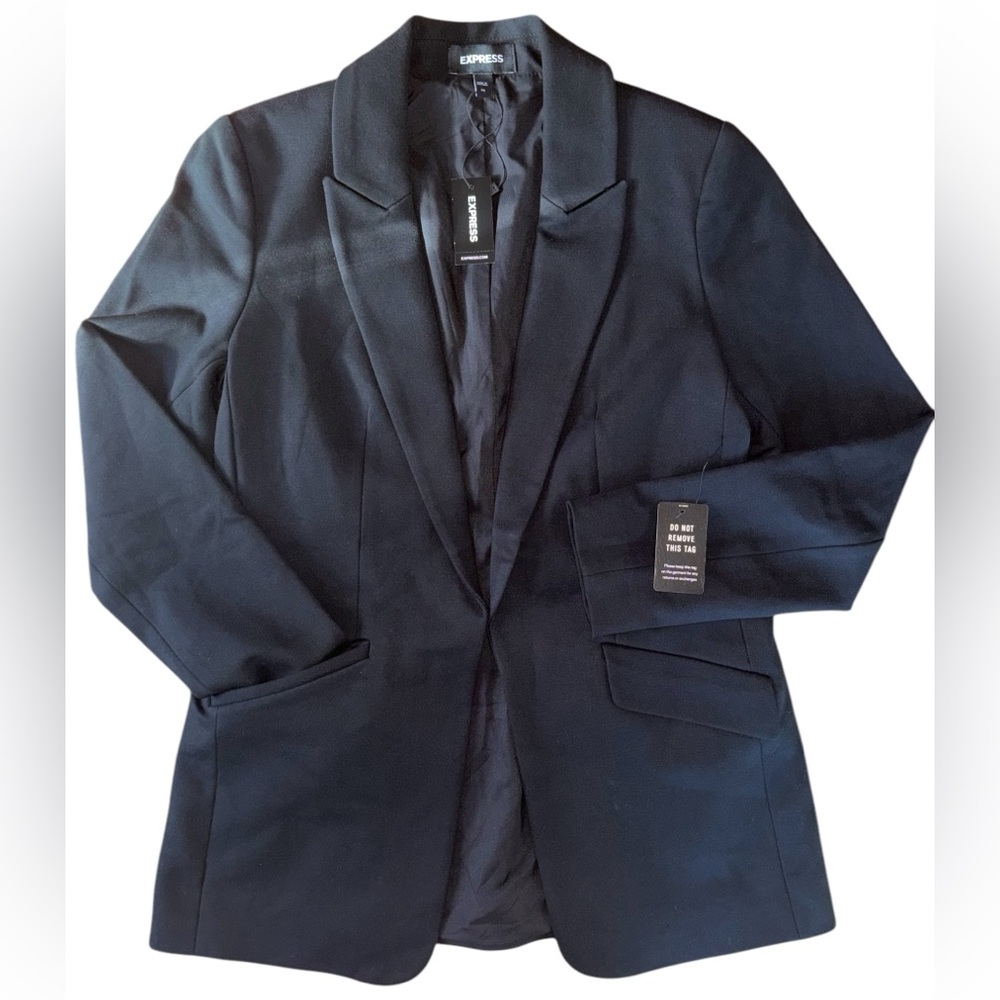 NWT Express Open Front Boyfriend Blazer
